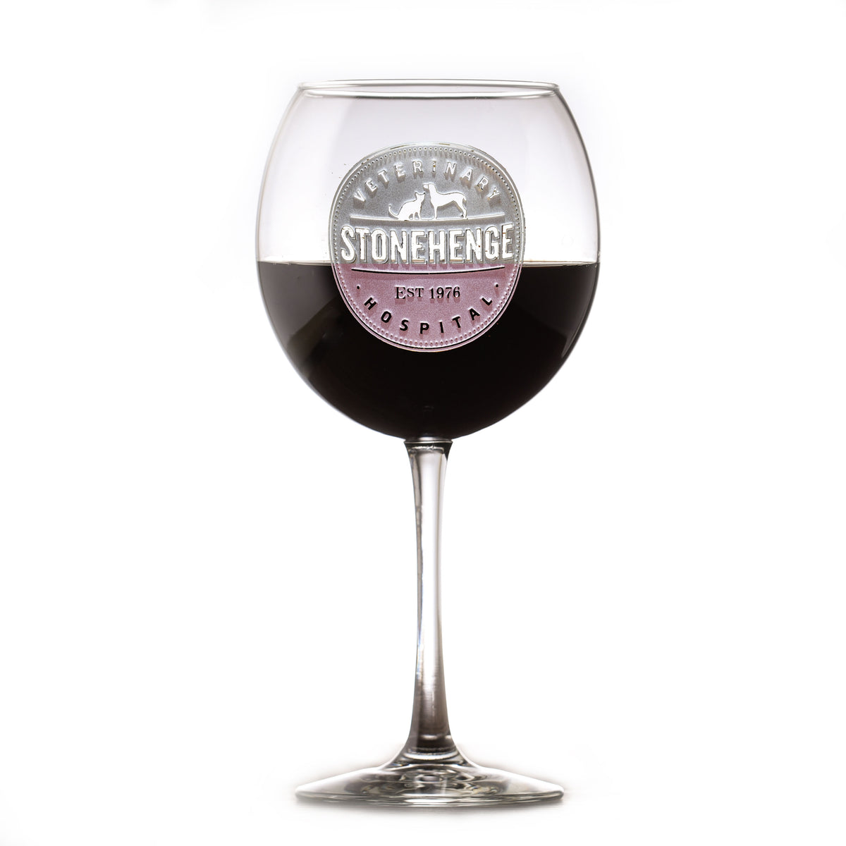 Logo Red Wine Glass