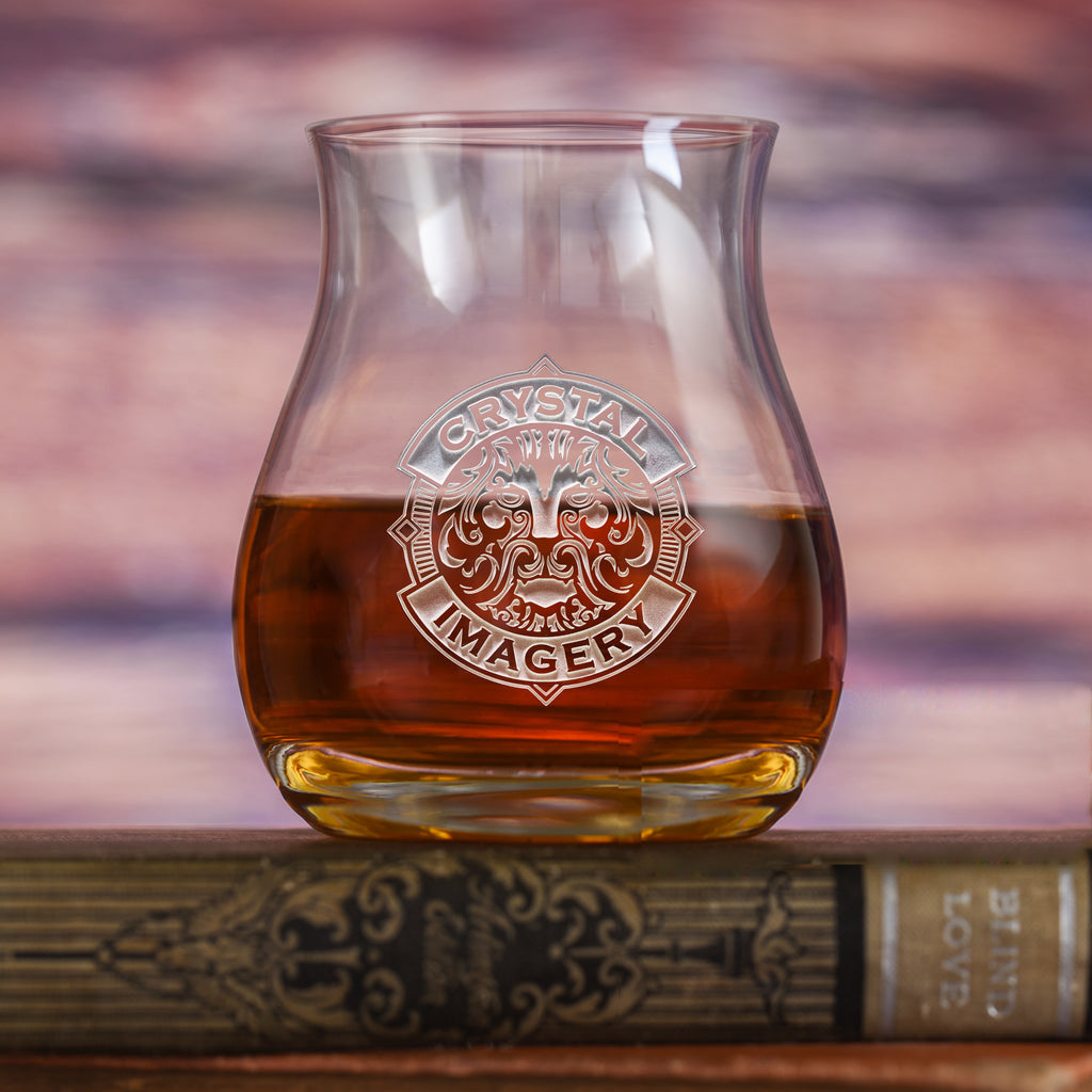 Logo Stolzle Canadian Whiskey Glass, Engraved