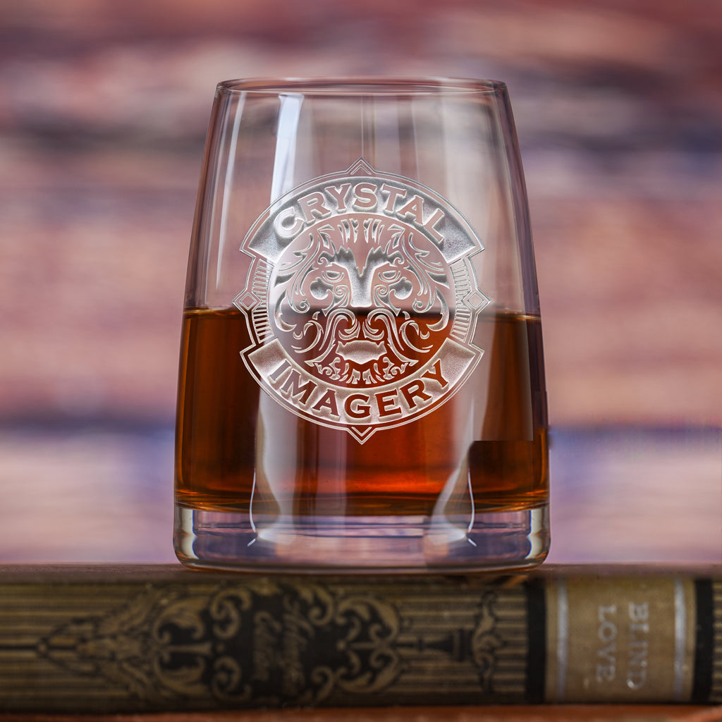 My Logo, Engraved Whiskey Glass Stolzle Crystal - Corporate Glassware
