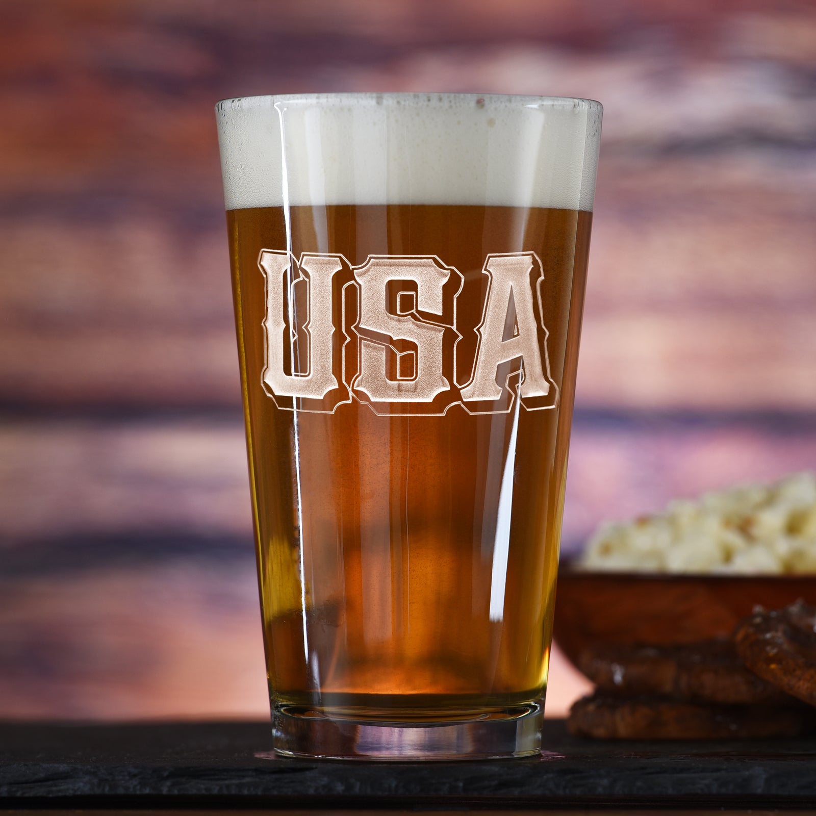 USA Pride, Pint Pub Beer Glass