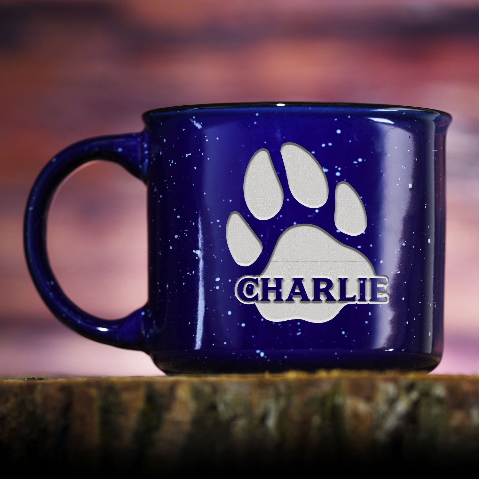 Dog Lovers Custom Blue Campfire Mug
