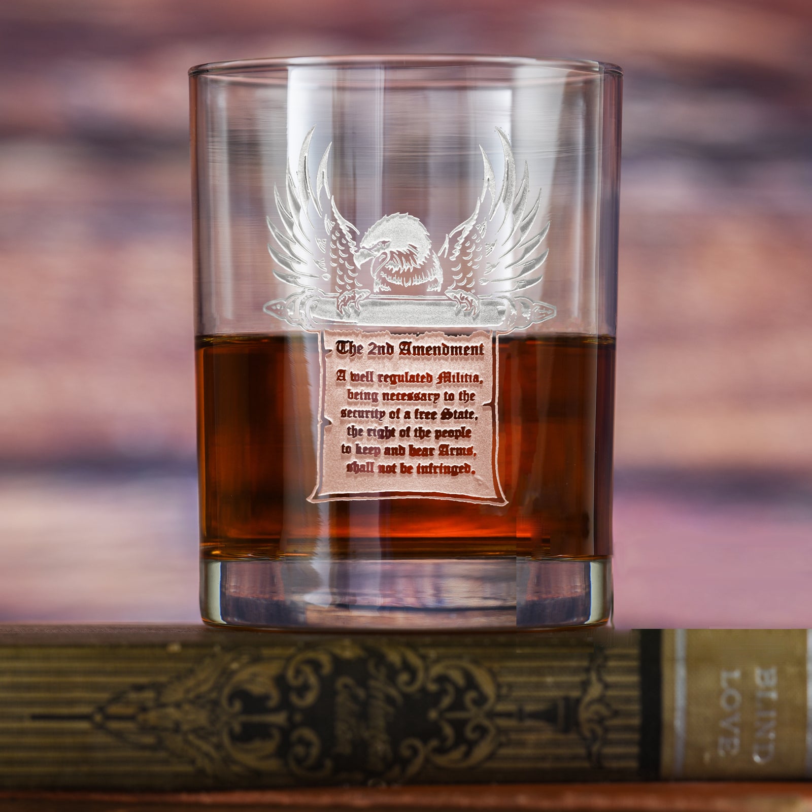 2nd Amendment Gun Rights, Freedom Whiskey Glass Gift