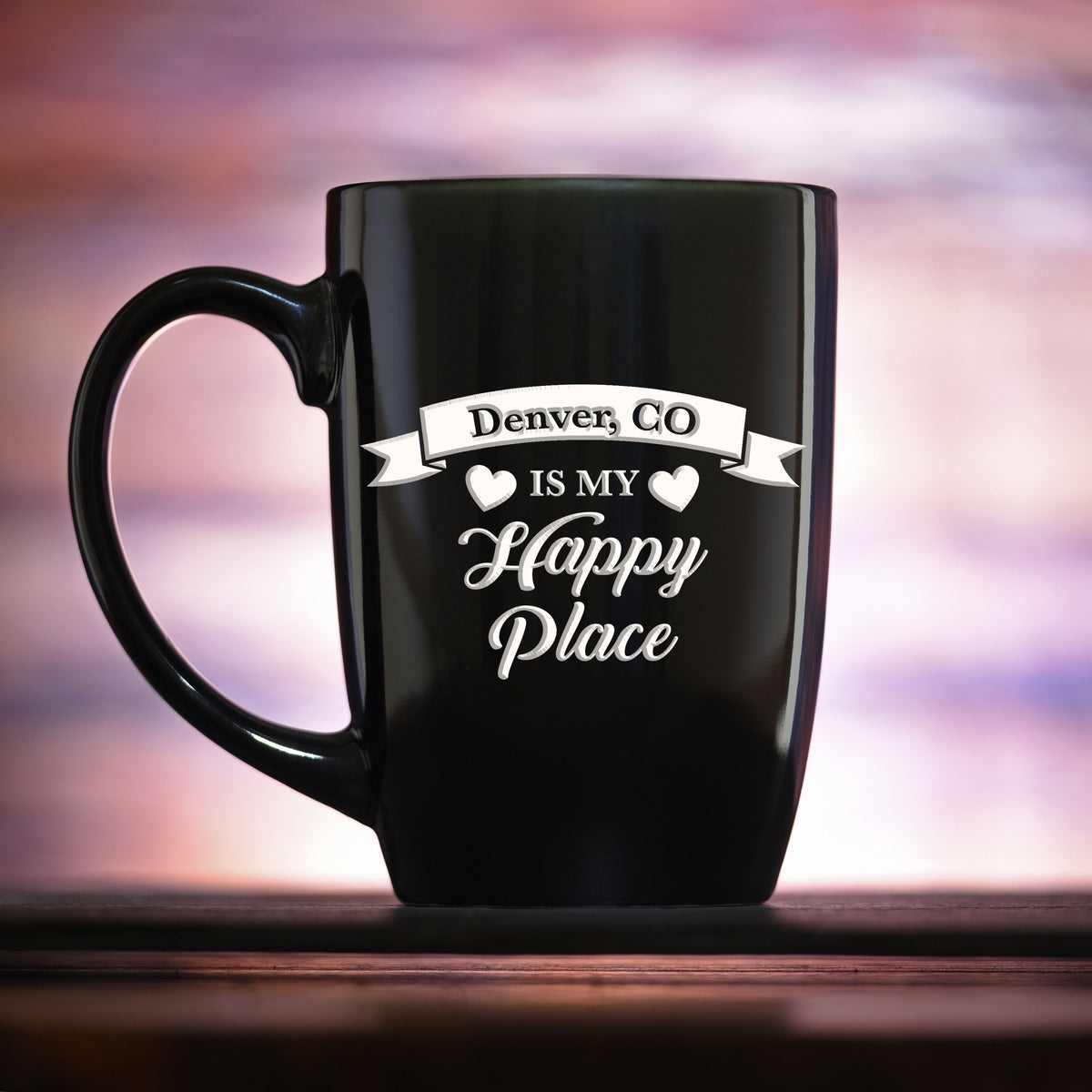 Happy Place Custom Coffee Mug