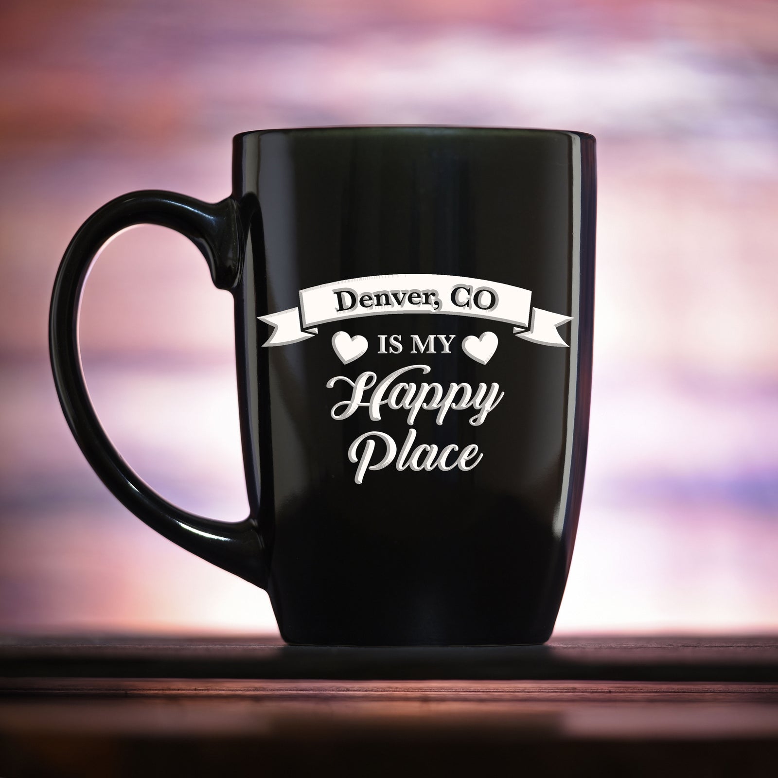Happy Place Custom Coffee Mug