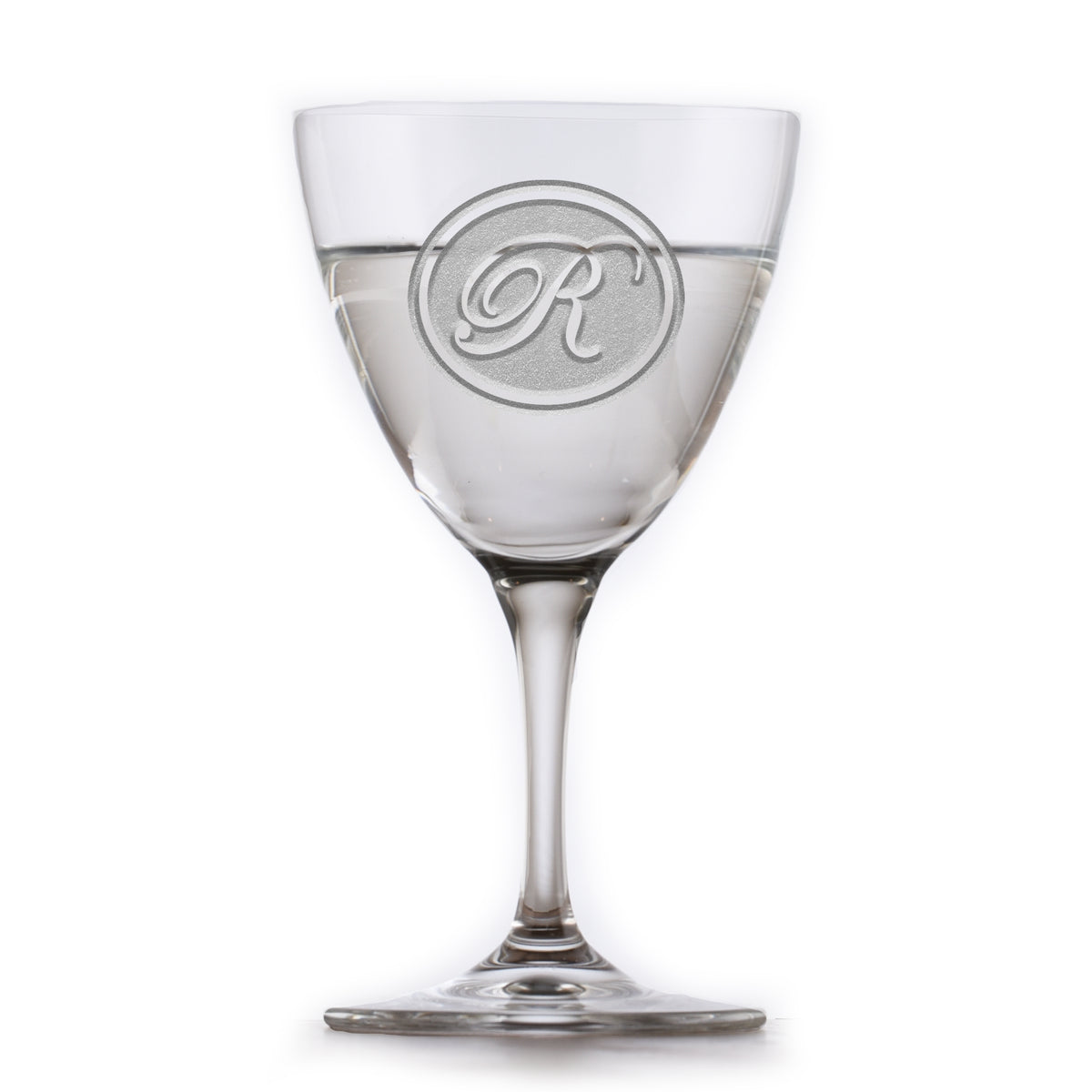 Custom, Engraved Nick & Nora Crystal Martini Glass