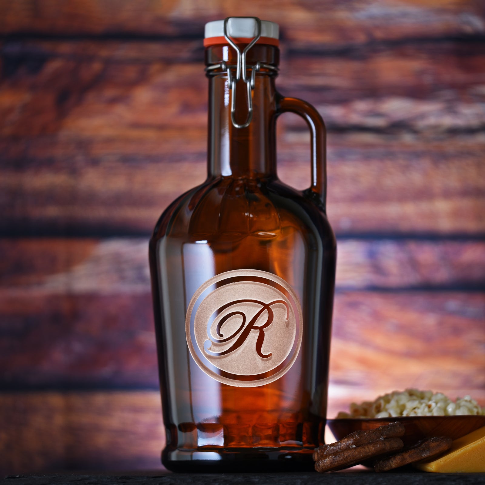 Grolsch German Beer Growler With Monogram, Engraved