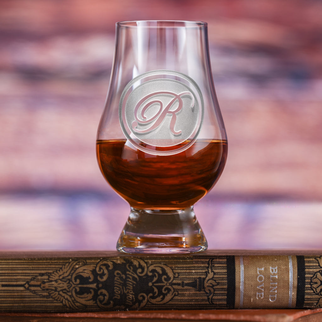 Glencairn Scotch Glass with Monogram, Engraved