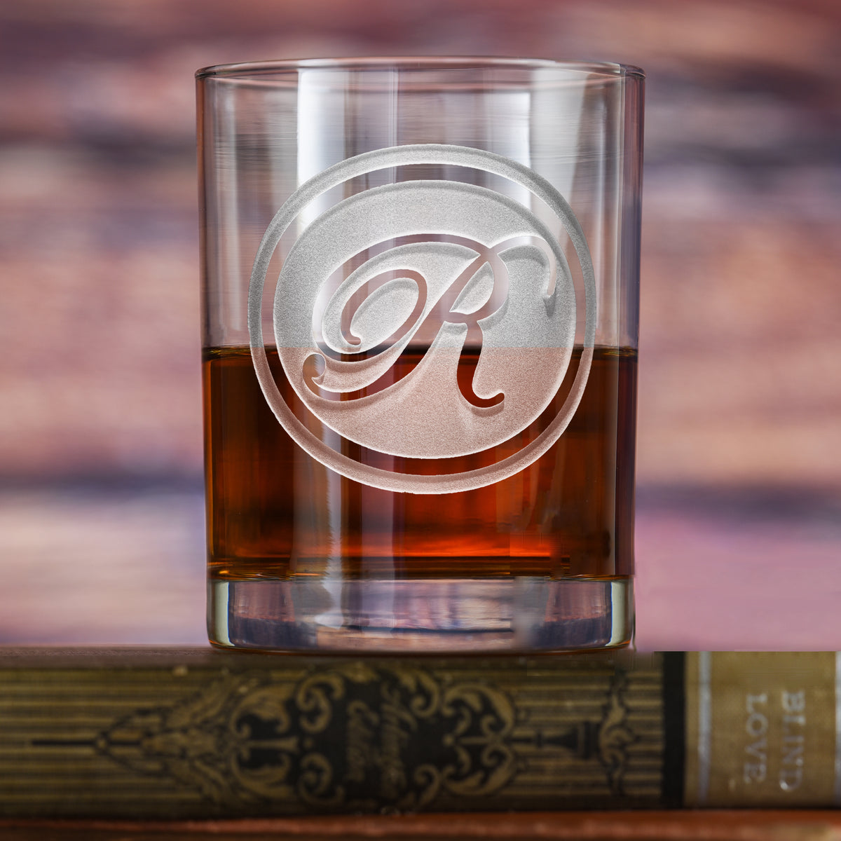 Whiskey Glass -w ith Monogram