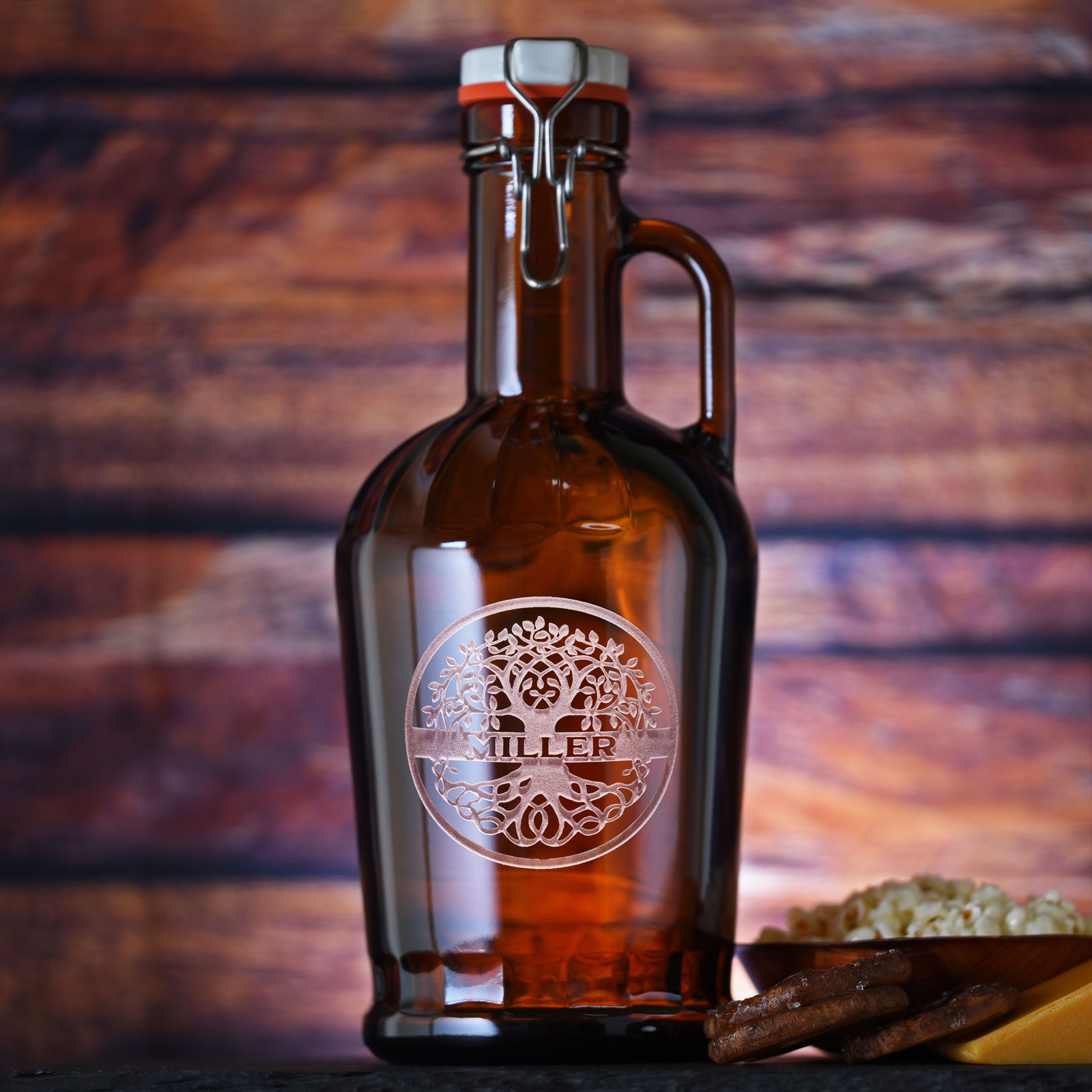 Family Tree Engraved Grolsch German Beer Growler Gift