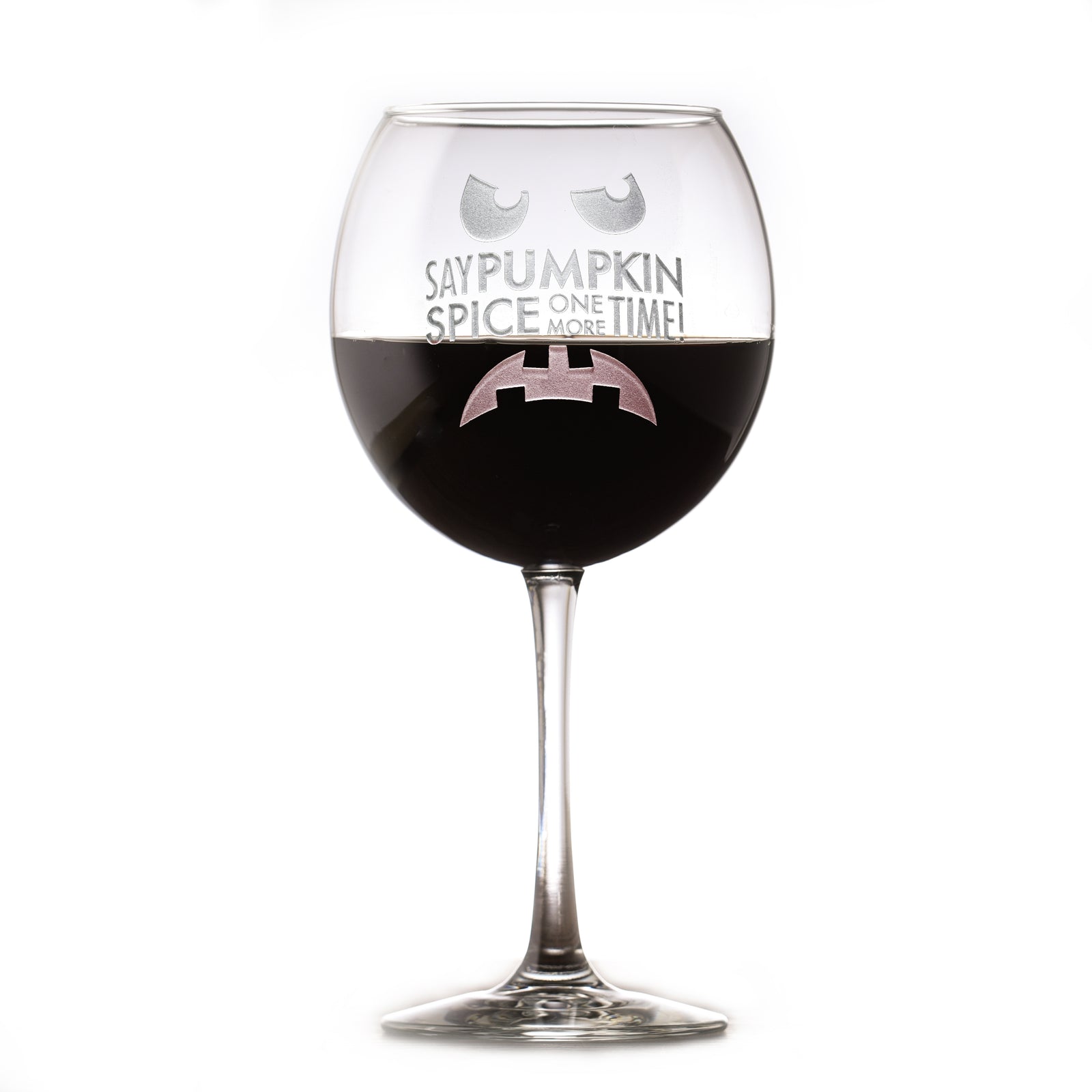 Pumpkin Spice Hater Gift Red Wine Glass