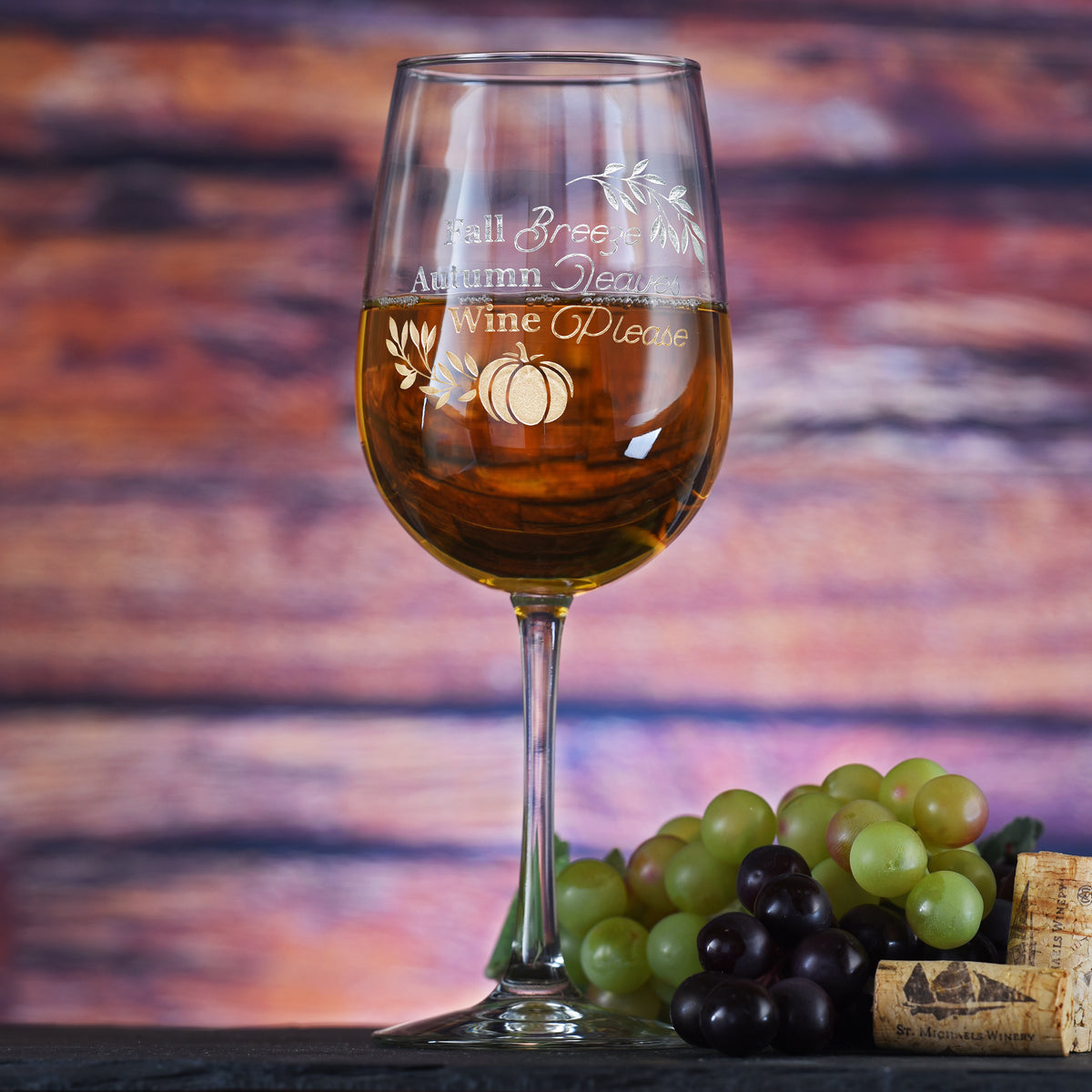 Pumpkin Spice Lovers Gift Wine Glass