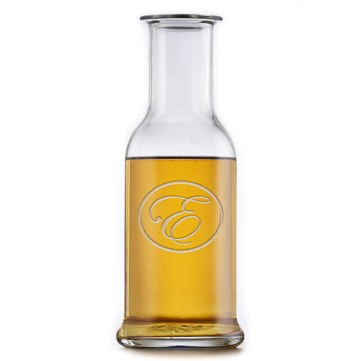 Monogrammed, Etched Stolzle Purity Wine Carafe