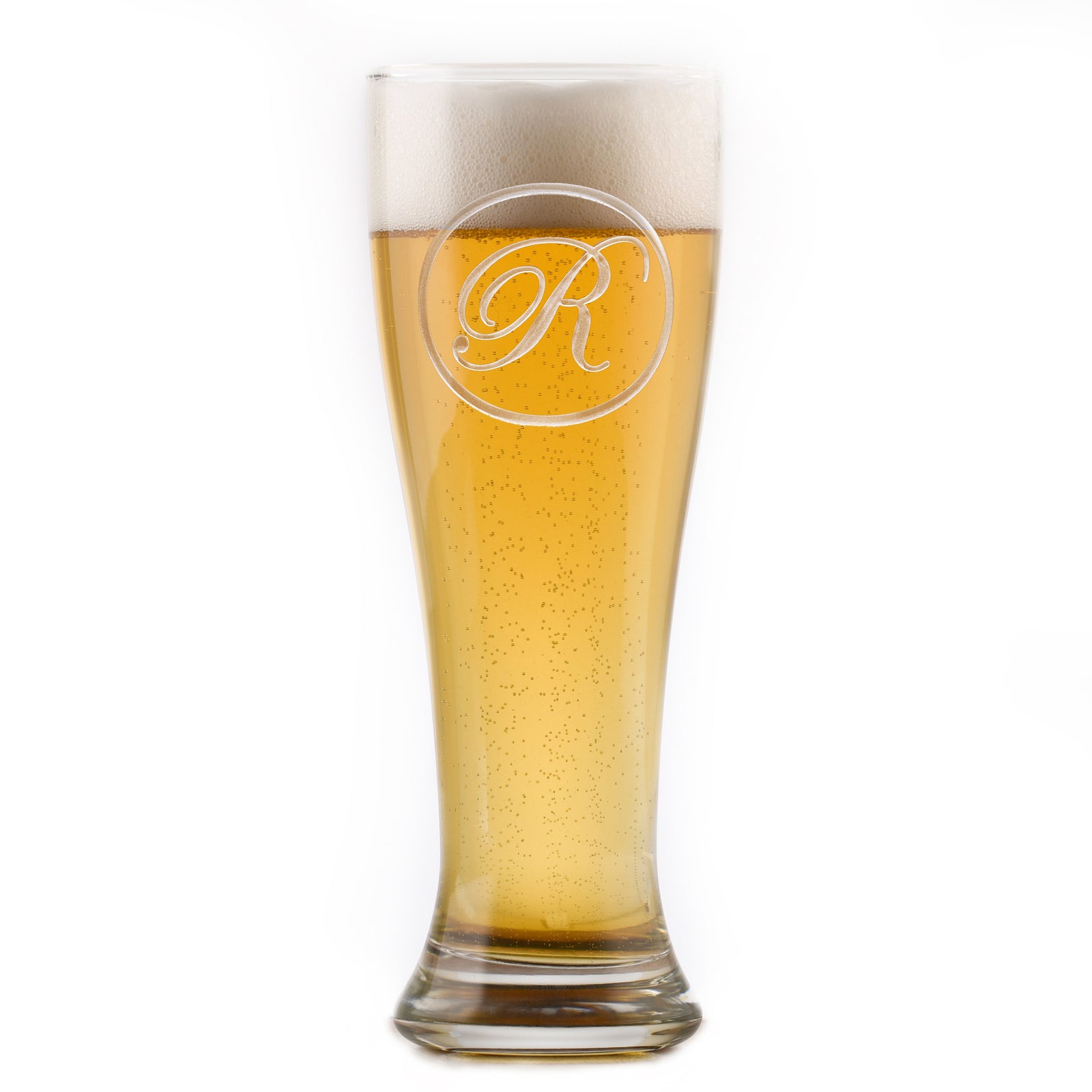 Monogrammed Pilsner Beer Glass