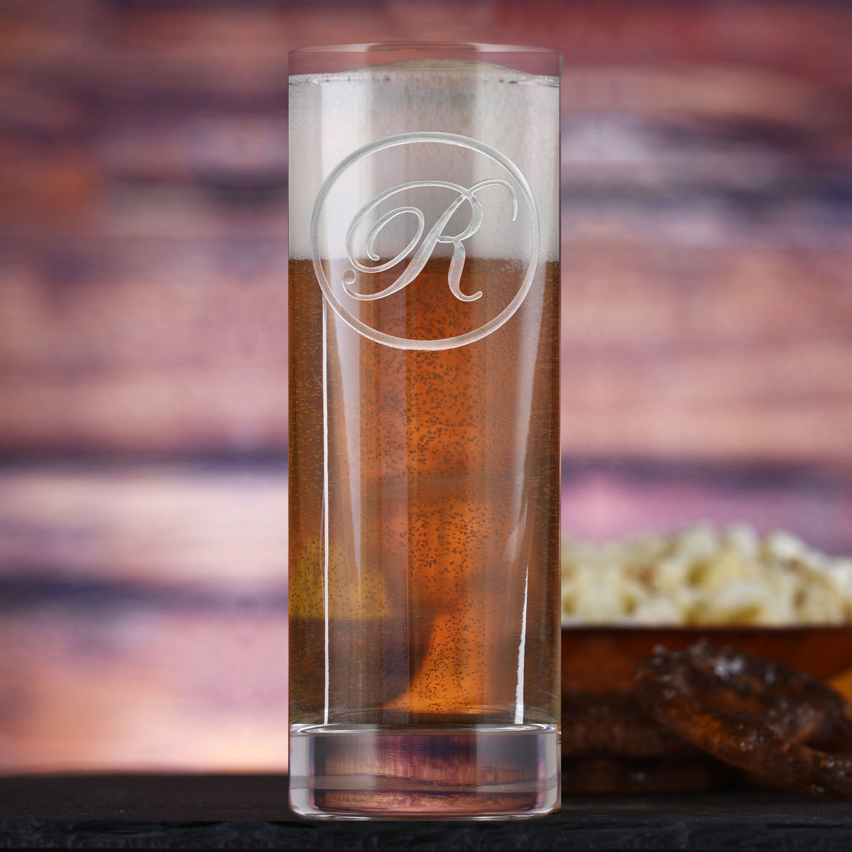 Monogrammed Stolzle Crystal New York Tall Tumbler