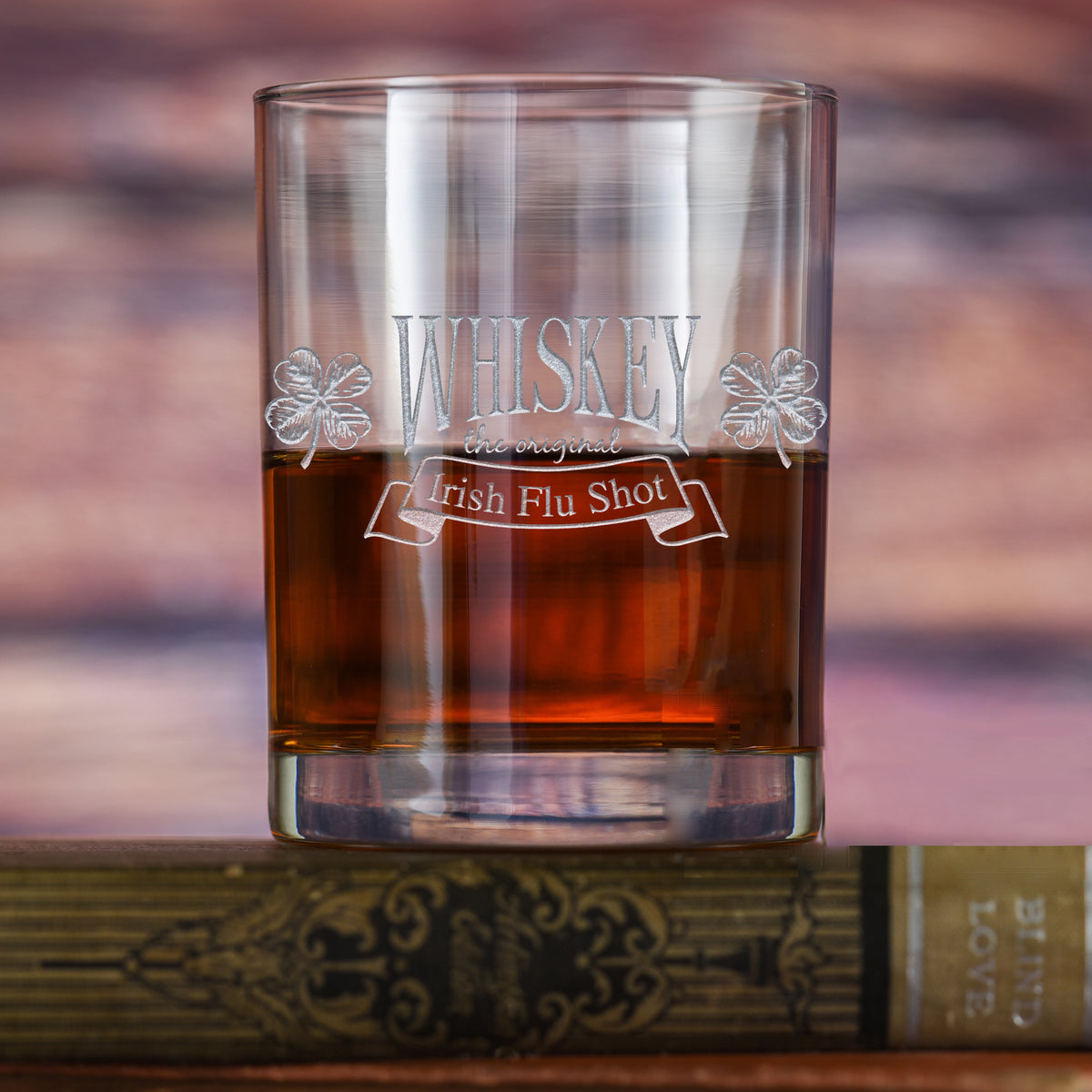 Whiskey "The Original Irish Flu Shot" St-Patrick's Day, Rocks Glass Gift