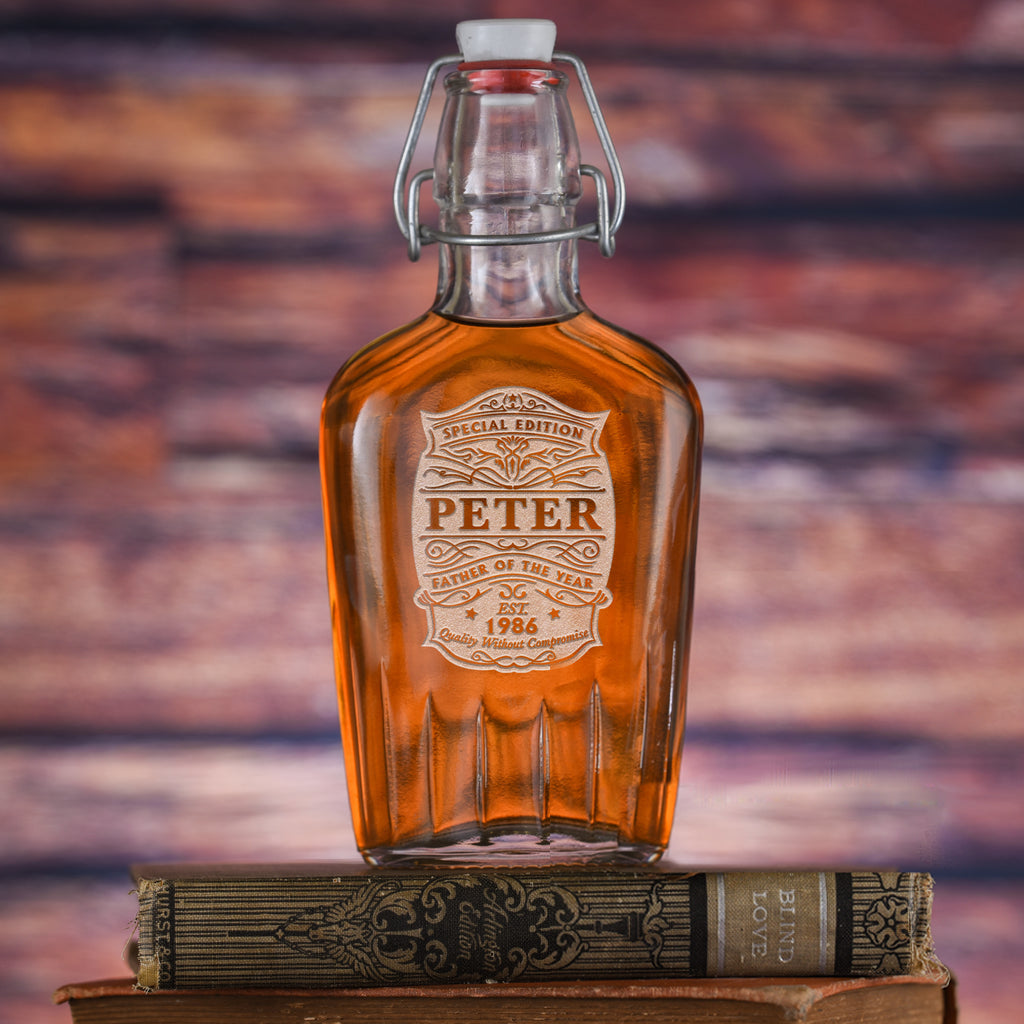 Father of the Year Flask - Gift for Dad