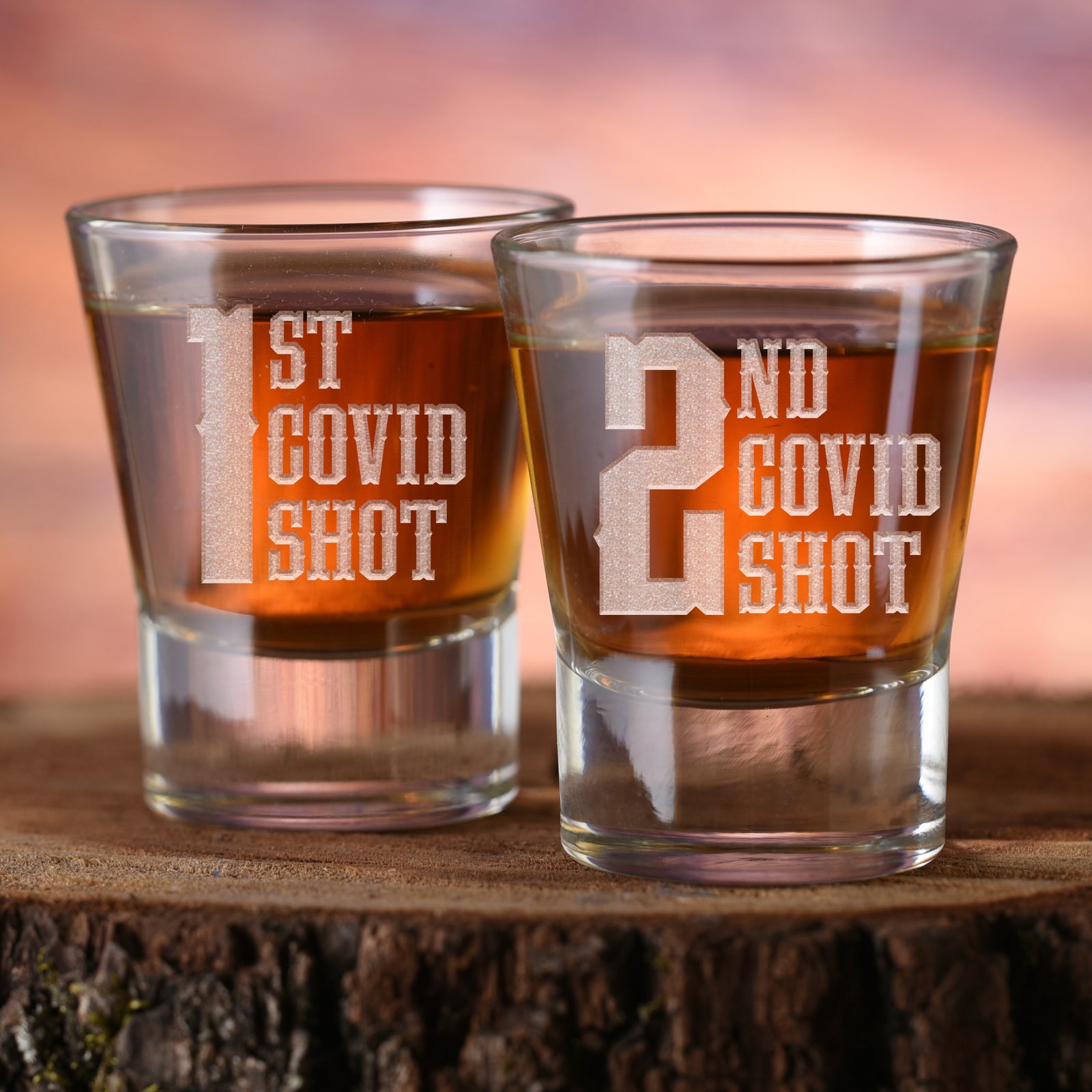 Covid Shot Glass Funny Barware Gifts