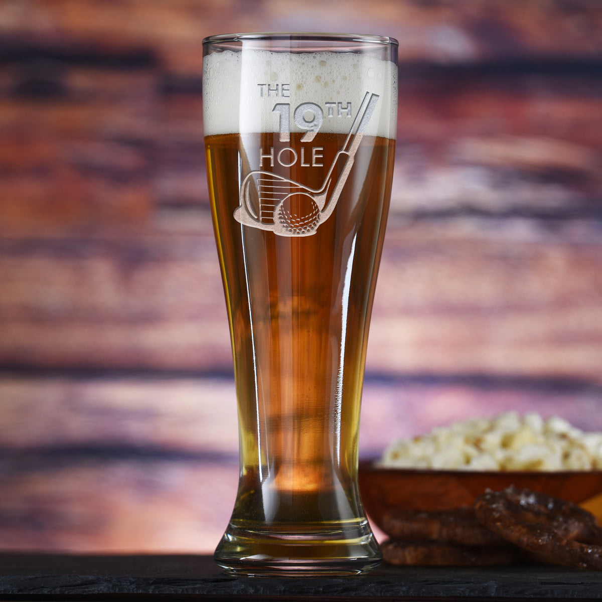 19th Hole Golf Lover Pilsner Beer Glass