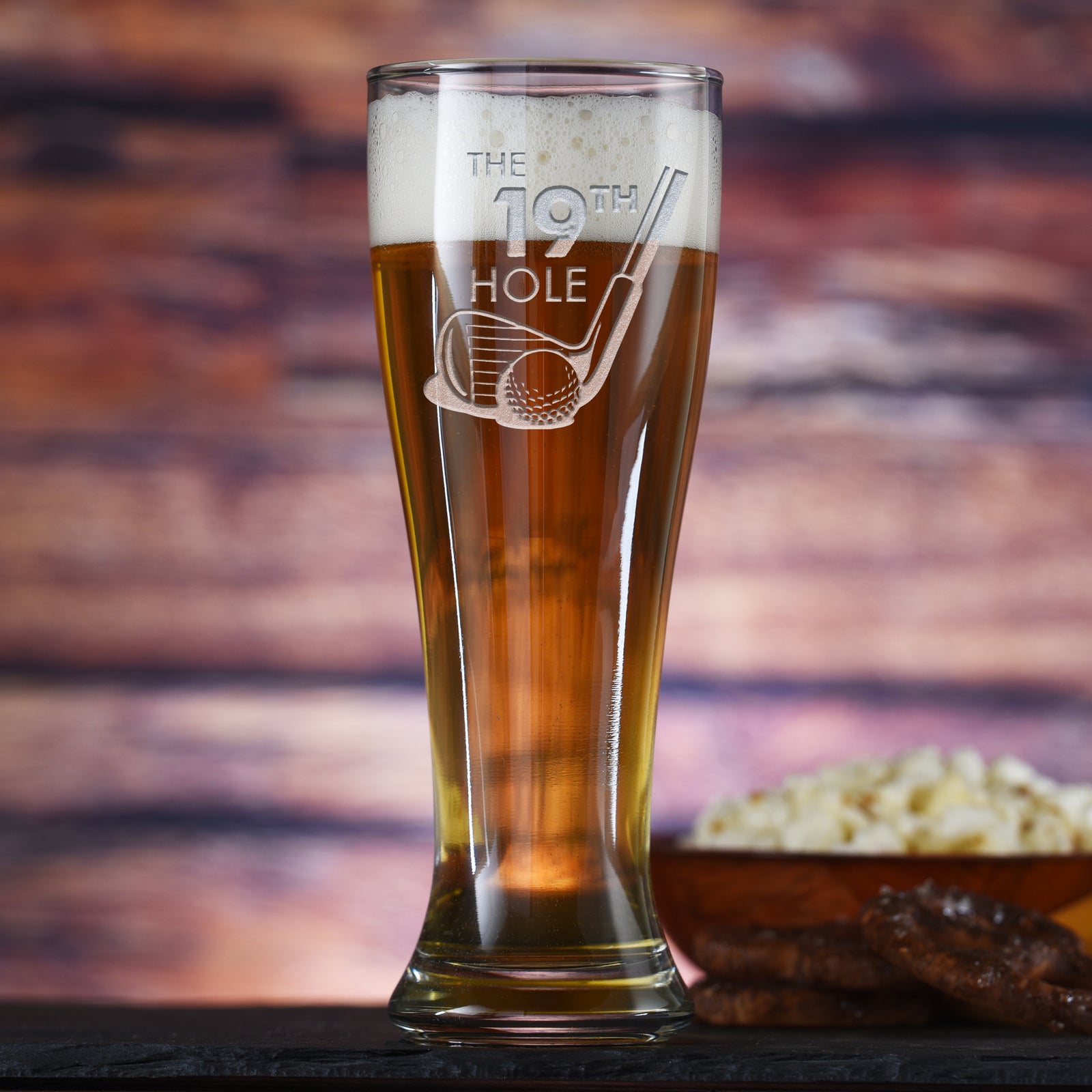 19th Hole Golf Lover Pilsner Beer Glass