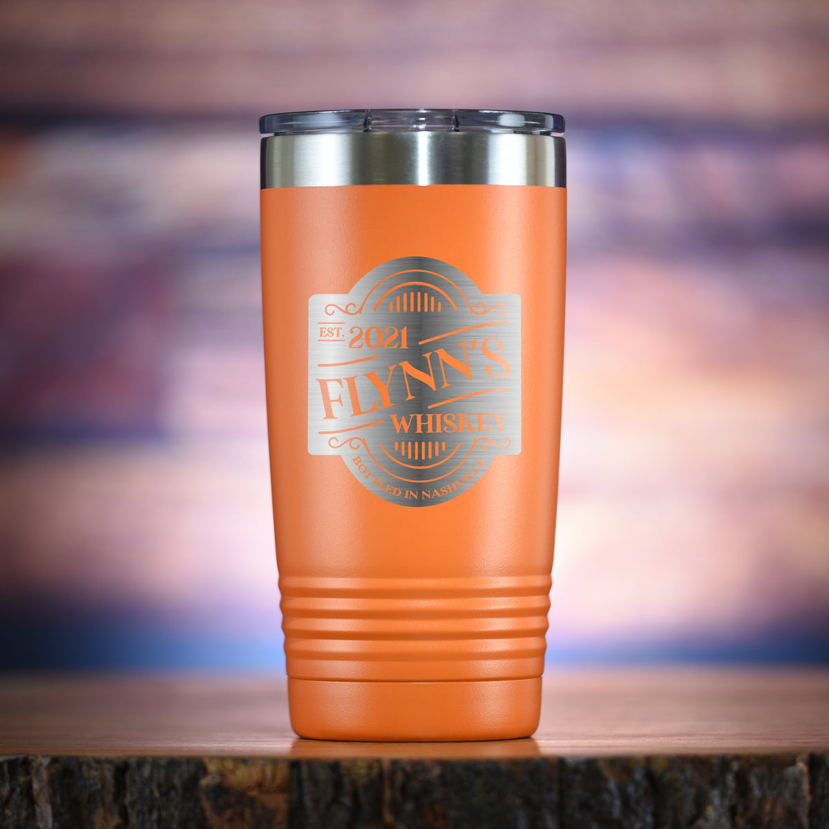 Your Own Whiskey Distillery Label, Travel Coffee Tumbler