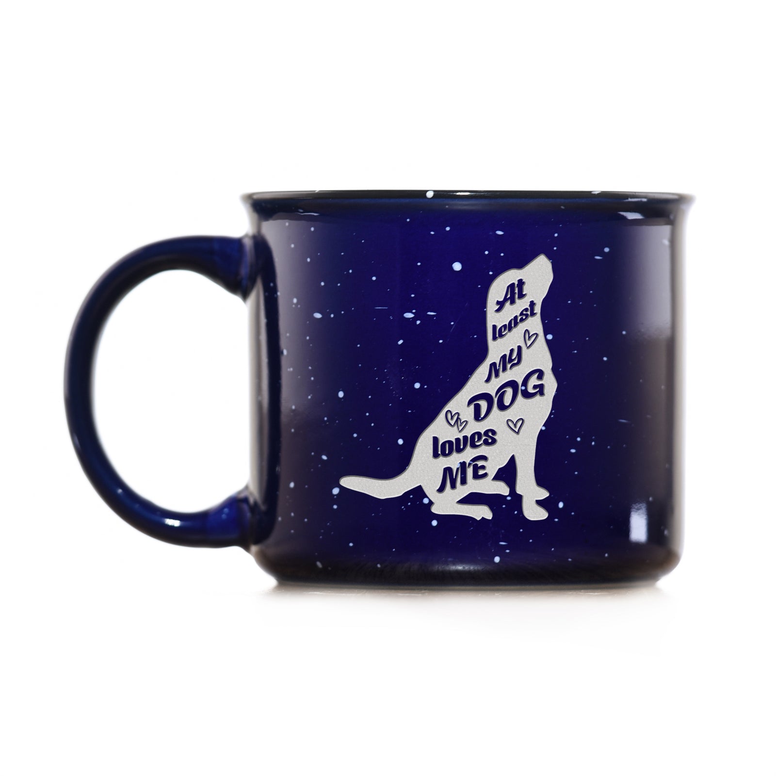 Dog Lovers Custom Blue Campfire Mug