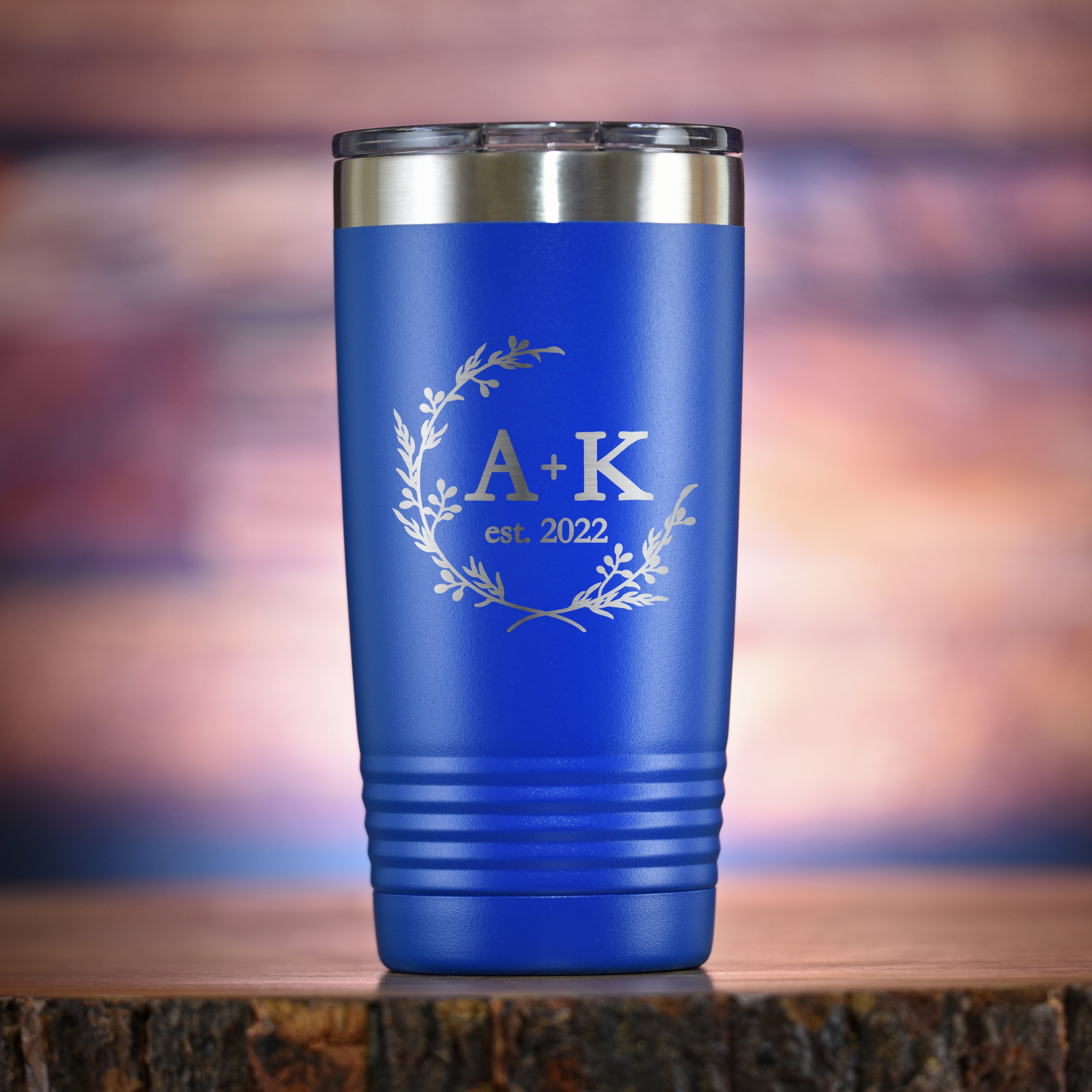 Personalized Insulated Gift Tumbler Crystal Imagery