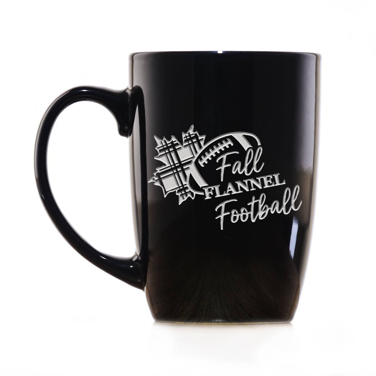 Fall Flannel Football Coffee Mug