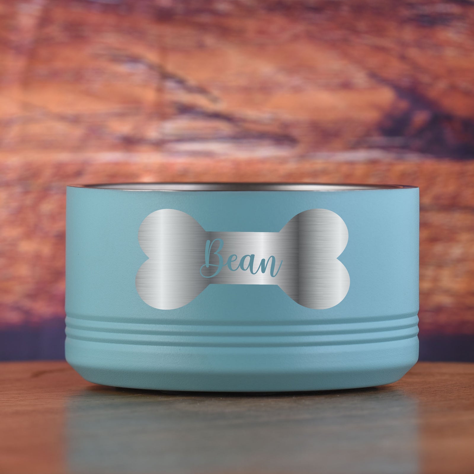 Custom, Etched Small Pet Bowl - Dog or Cat