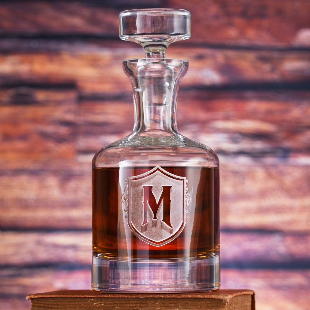 Monogrammed, Personalized Decanter M22