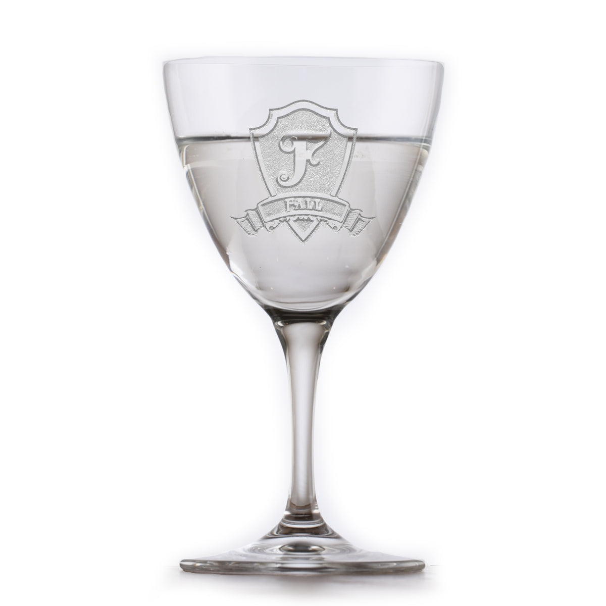 Nick & Nora Crystal Martini Glass, Engraved
