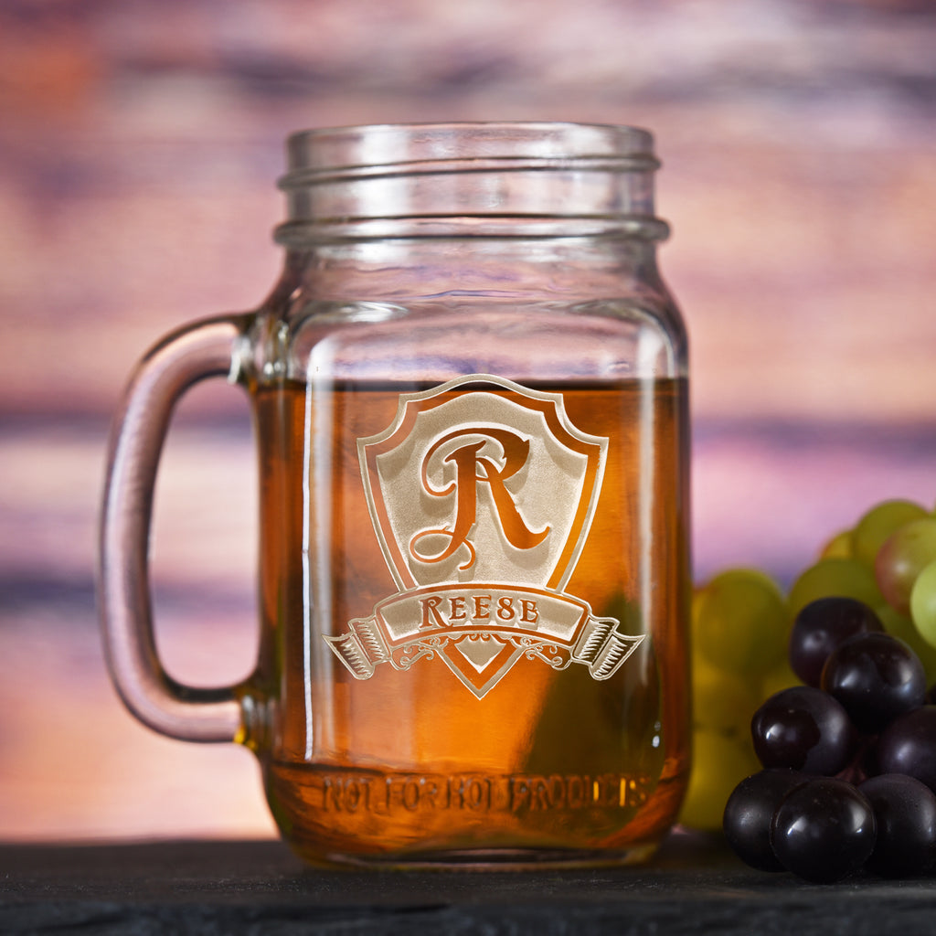 Custom Jars Personalized Mason Jars with Handles | Custom Engraved Mason Jars– Crystal Imagery
