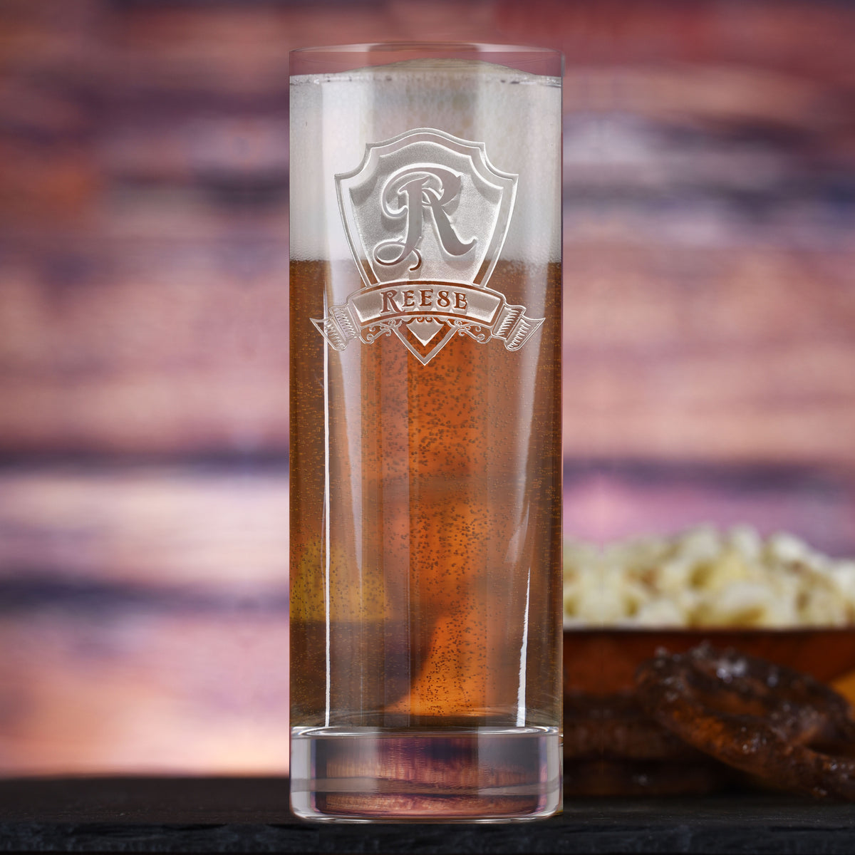 Engraved Stolzle Crystal New York Tall Tumbler