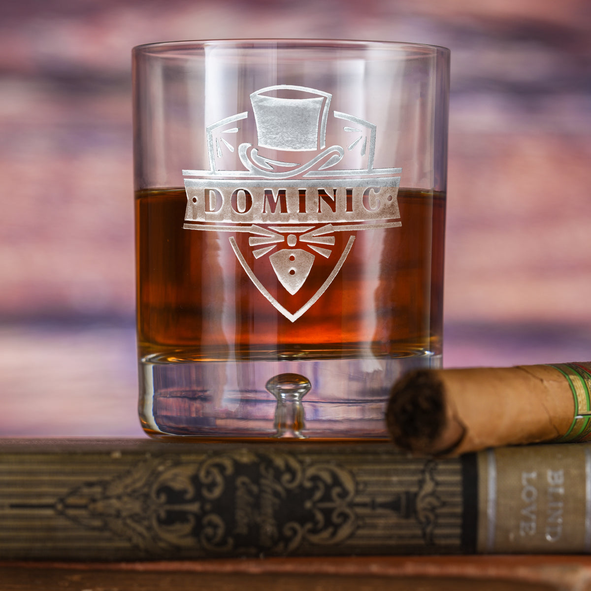 Groomsmen Custom Whiskey Glass - Crystal