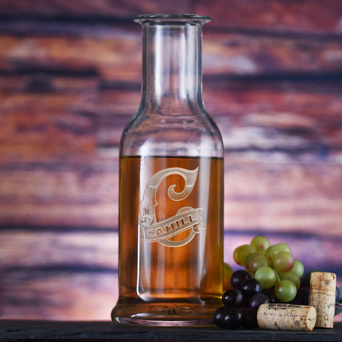 Engraved, Custom Stolzle Purity Wine Carafe