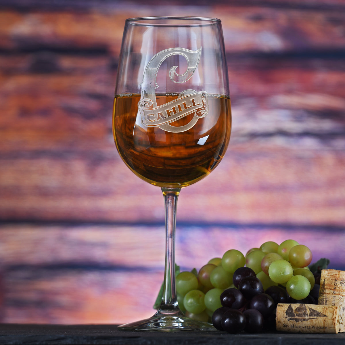 Carnivale Personalized, Engraved Wine Glass