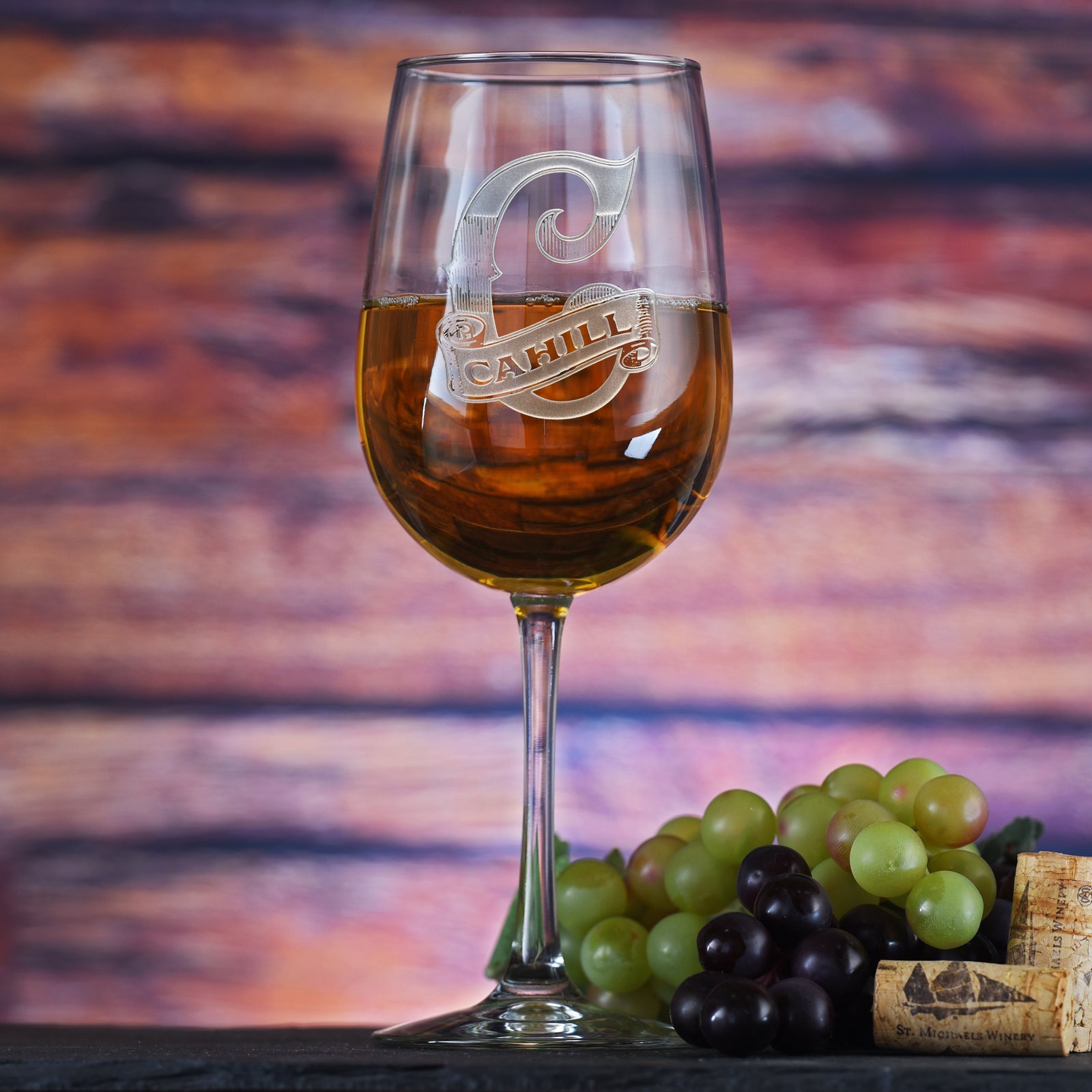 Carnivale Personalized, Engraved Wine Glass