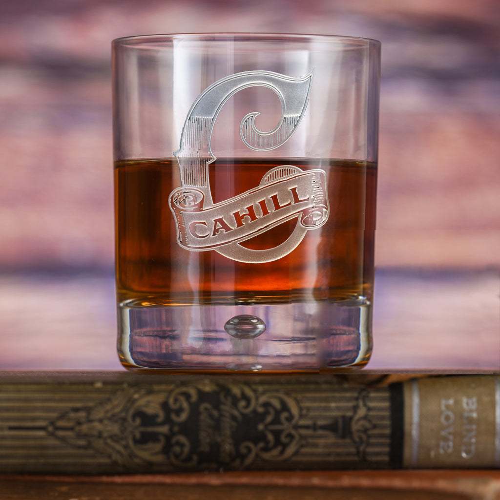 Cool Monogram Whiskey Glass Gift