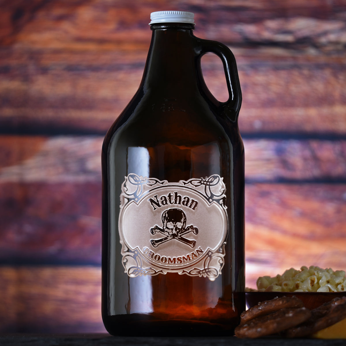 Skull&amp;  Bones Groomsman Growler