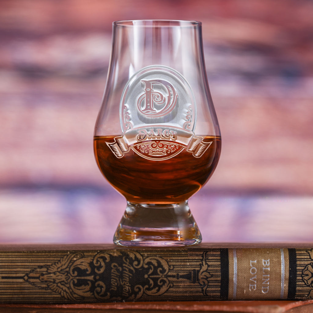 Personalized, Engraved, Glencairn Whisky Glass