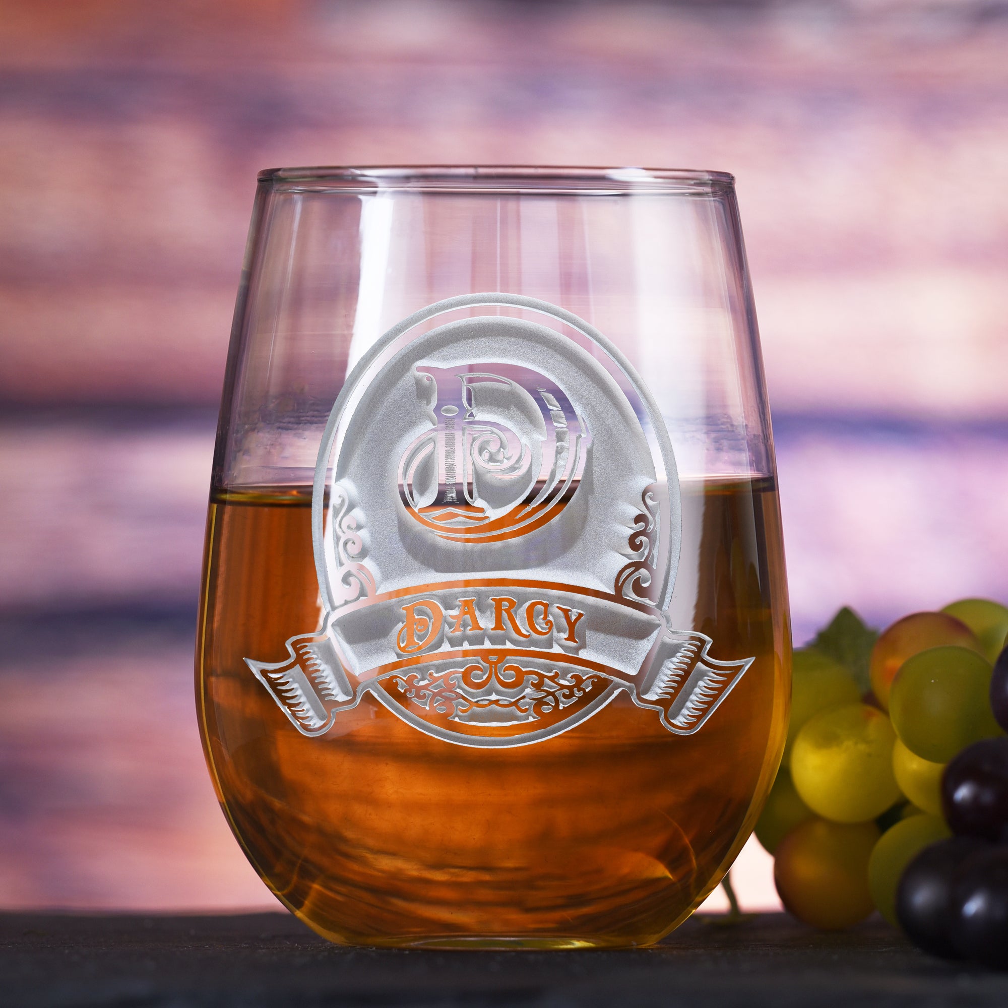 Engraved & Personalized Stemless Wine Glasses