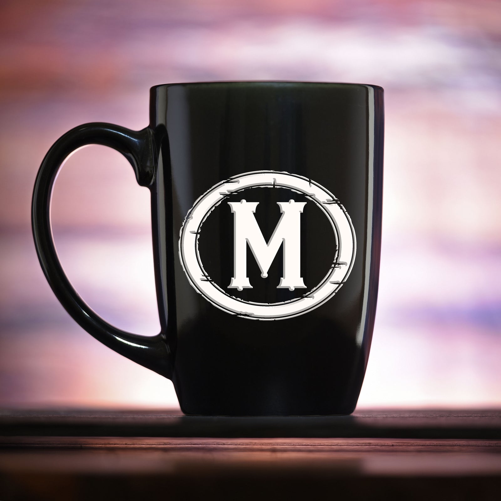 Engraved, Monogrammed Coffee Mug