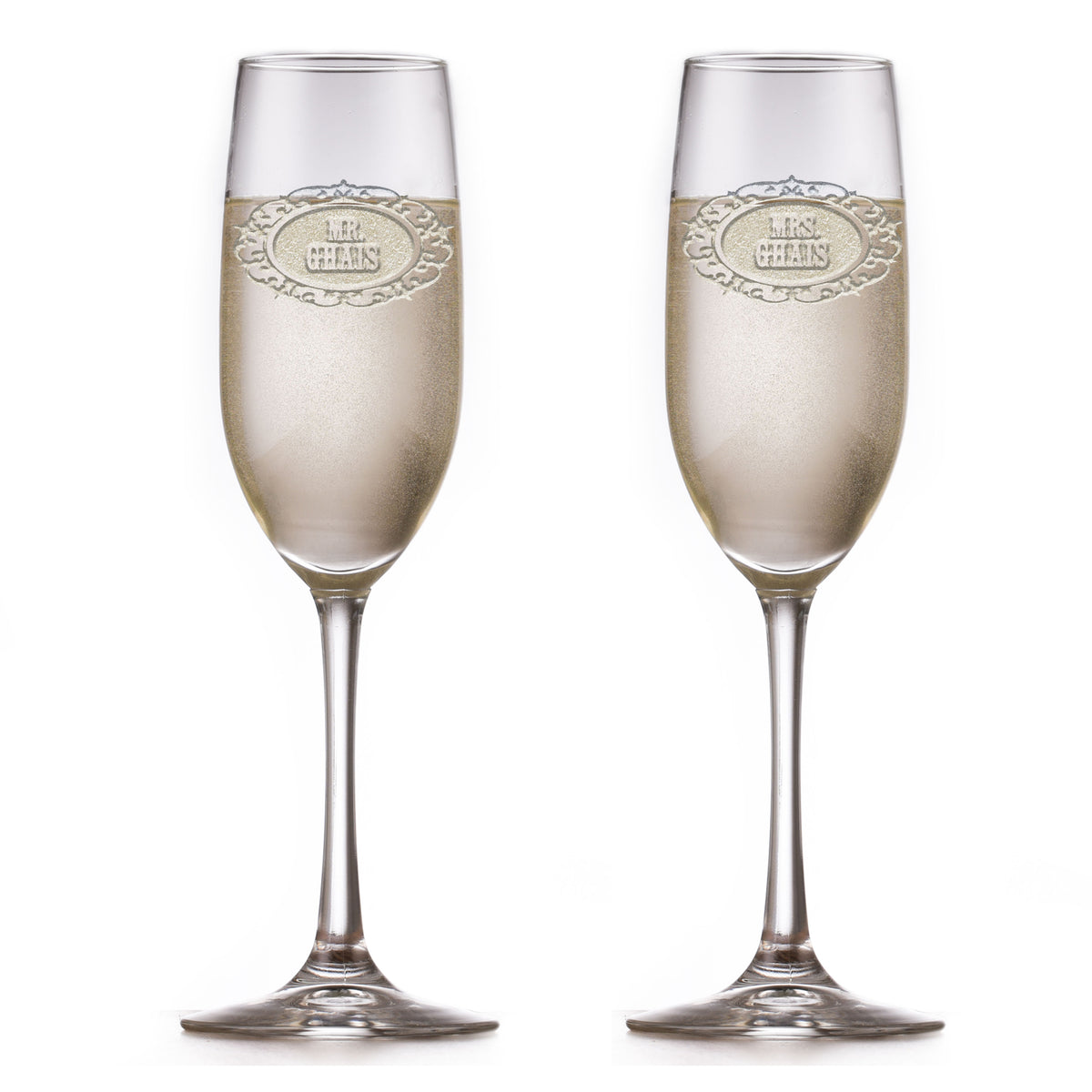 Mr & Mrs Champagne Flutes