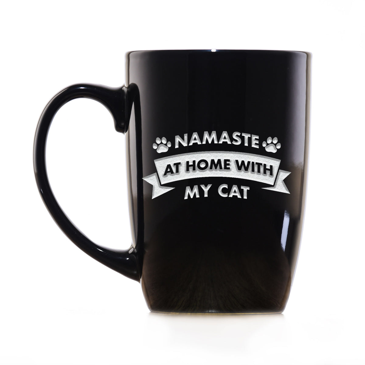 "Namaste At Home With My Cat" Social Distancing Coffee Mug Gift