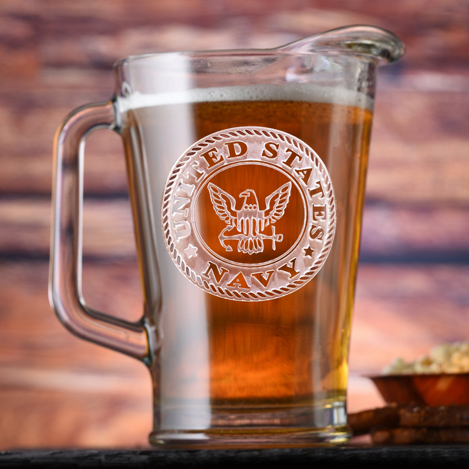 Engraved Navy Pitchers