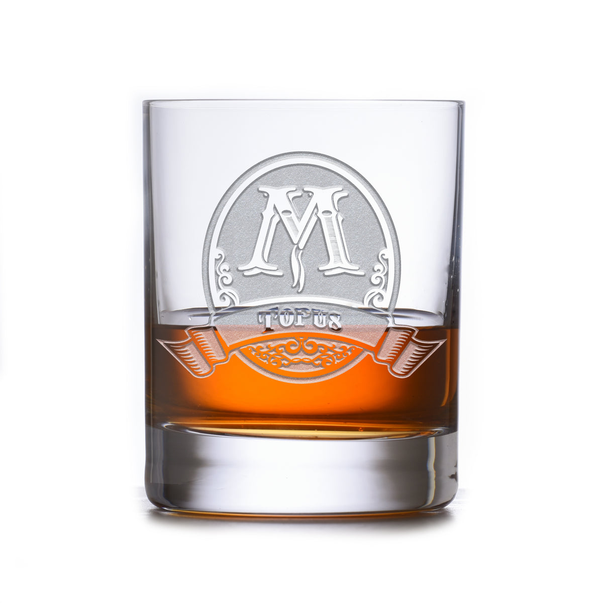 Personalized Stolzle Crystal Rocks, DOF Glass