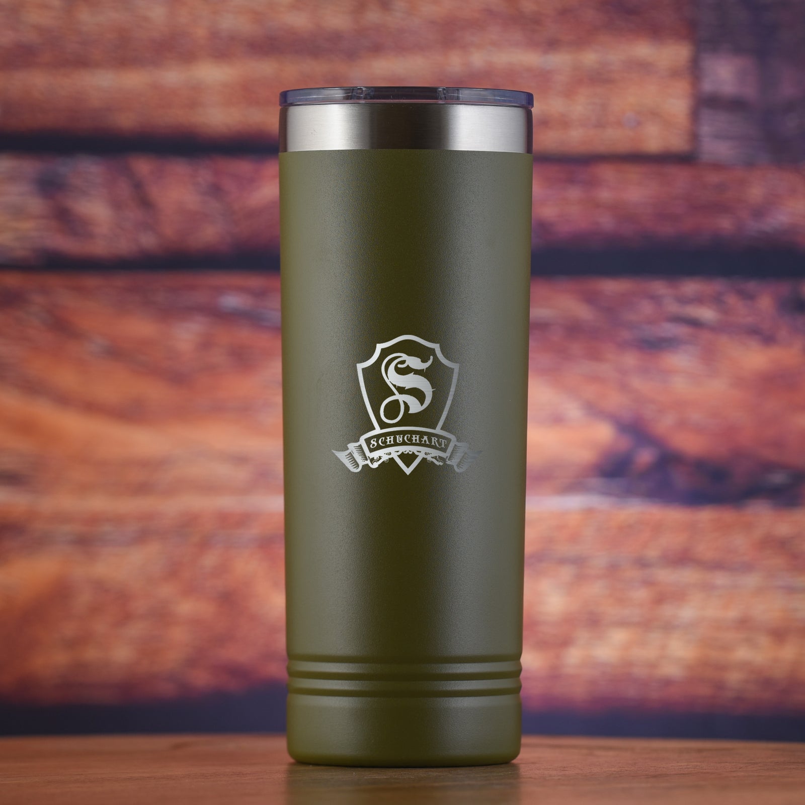 Custom Monogram Skinny Travel Tumbler 22oz