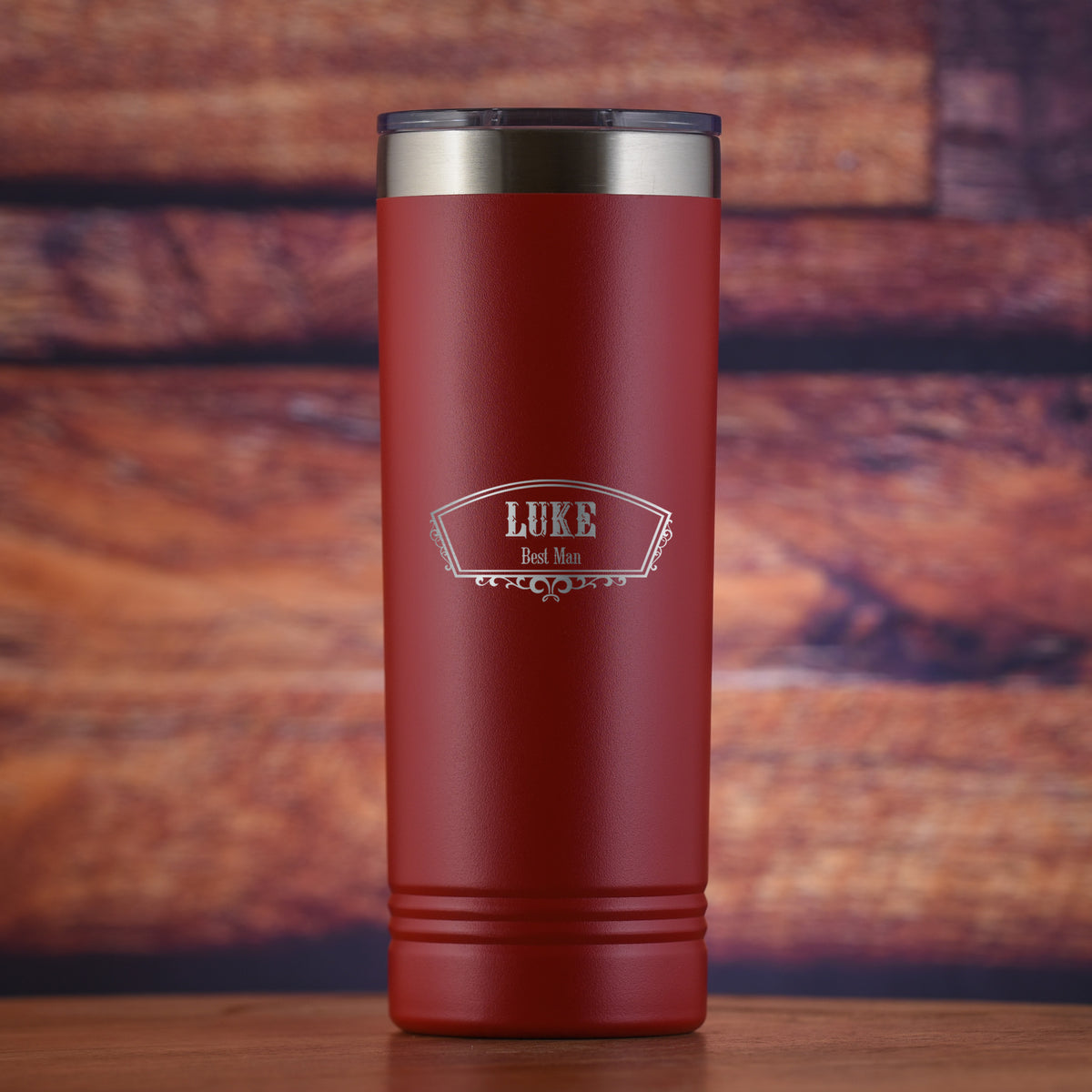Groomsman Skinny Travel Tumbler, 22oz