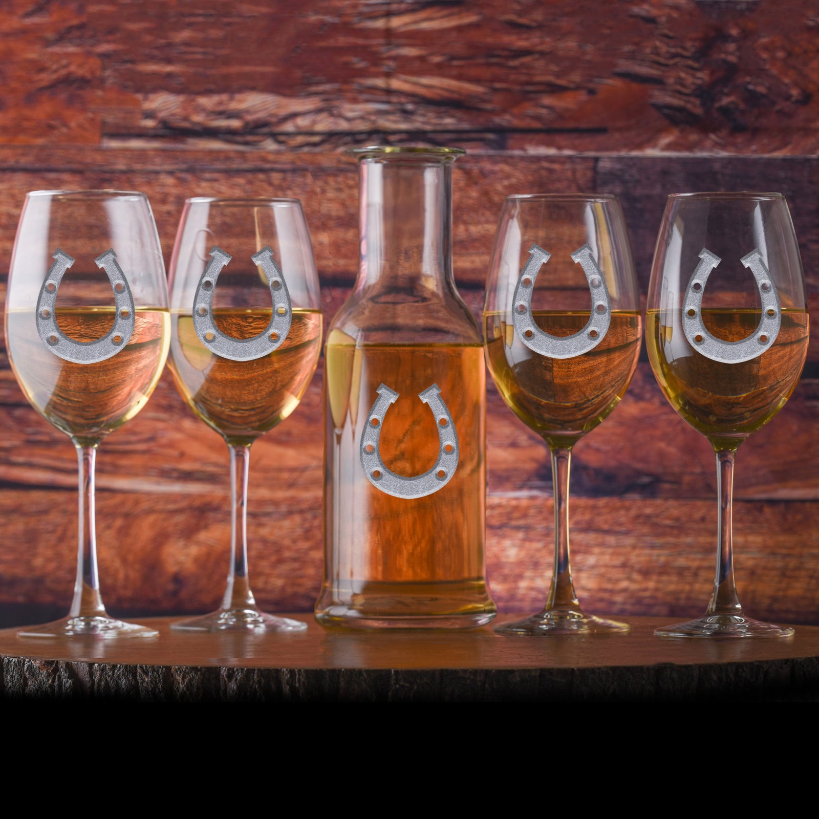 Horse Lover, Crystal Wine Carafe & Glasses Gift Set