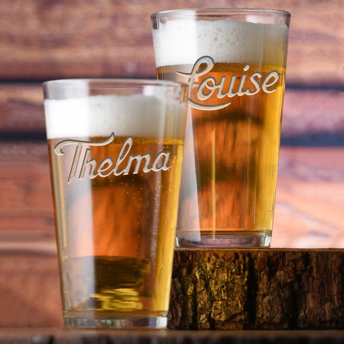 Thelma &amp; Louise Pint Glass Set, Best Friend Gifts