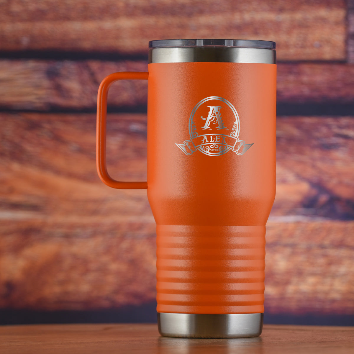 Personalized Travel Tumbler With Handle
